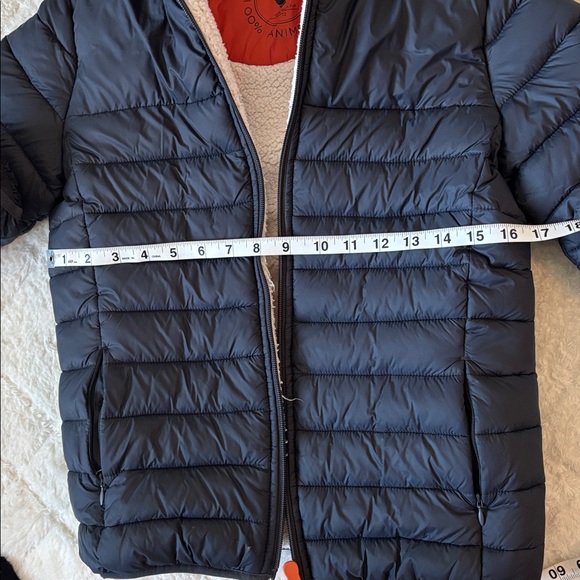 SAVE THE DUCK BOYS' PUFFER JACKET MOD. FINNEGAN IN NAVY BLUE - Picture 7 of 8